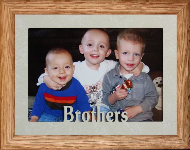 5x7 JUMBO BROTHERS Photo Frame Holds a 5x7 Photo Etsy