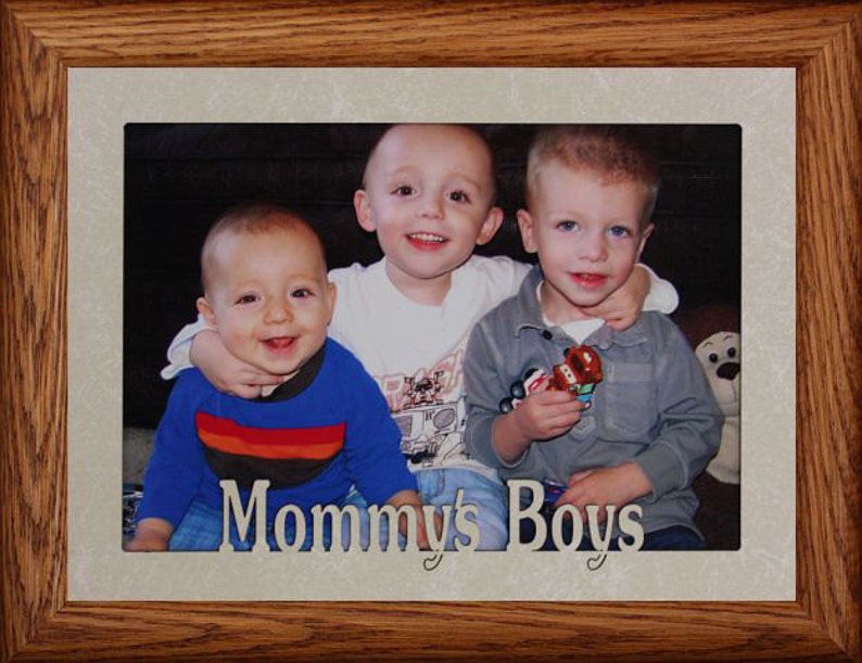 5x7 Jumbo Mommy S Boys Photo Frame Holds A Mother Day Gift For Mom From Her Sons