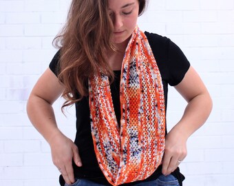 Crochet Pattern Digital Download PDF, Koi Infinity Cowl Scarf Women, Beginner Crochet