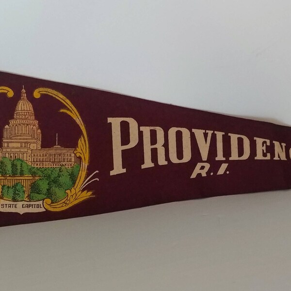 Providence, Rhode Island - Vintage Pennant