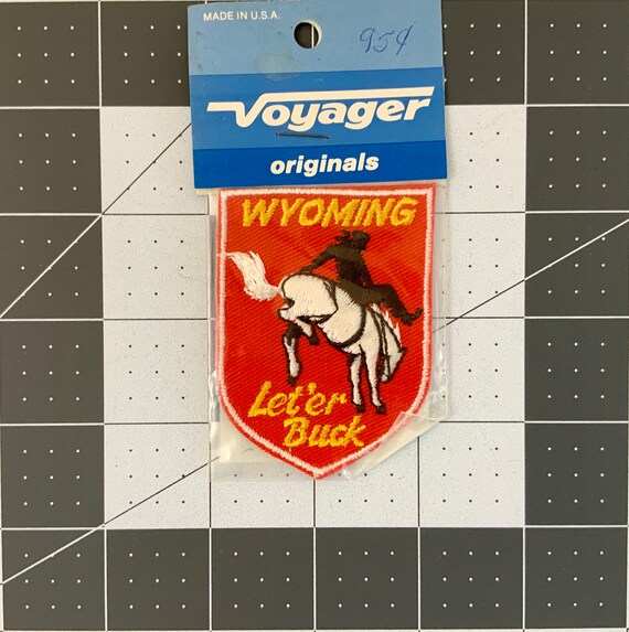 Wyoming - Vintage Voyager Patch for Jackets, Backp