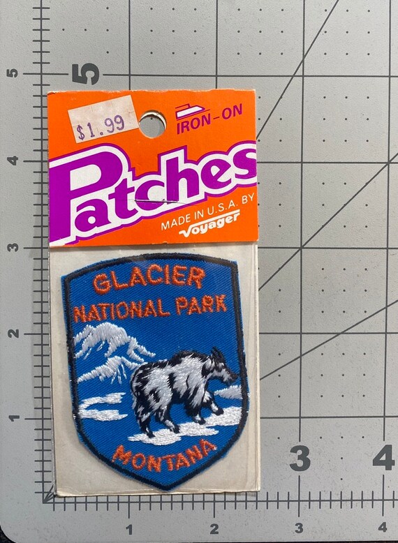 Glacier National Park - Vintage Patch for Jackets,