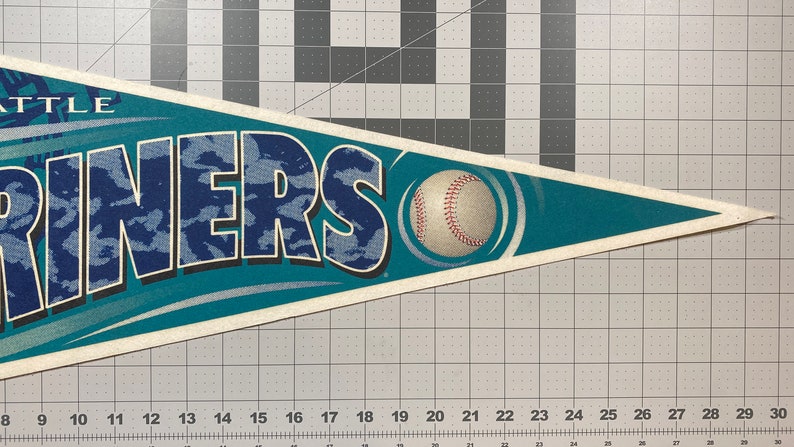 Flag Souvenir Seattle Mariners Vintage Pennant Gift Pendant Childhood Memory