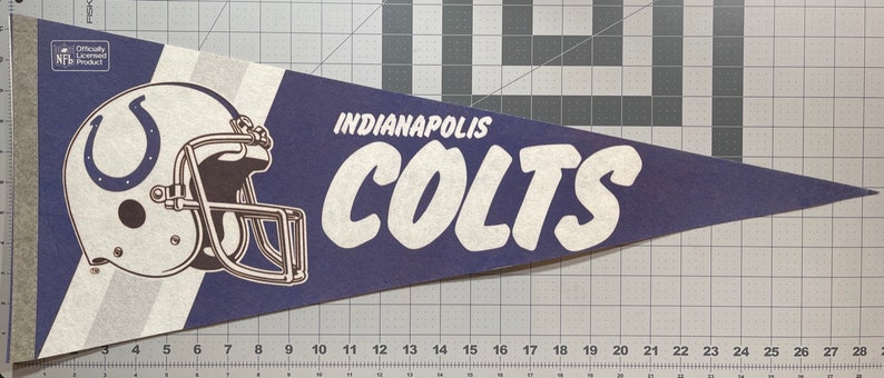 Gift Indianapolis Colts Pendant Flag Vintage Pennant Childhood Memory Souvenir