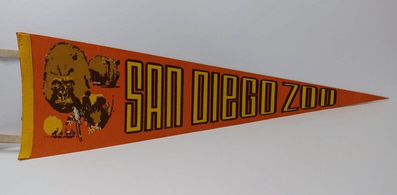 San Diego Zoo Vintage Pennant
