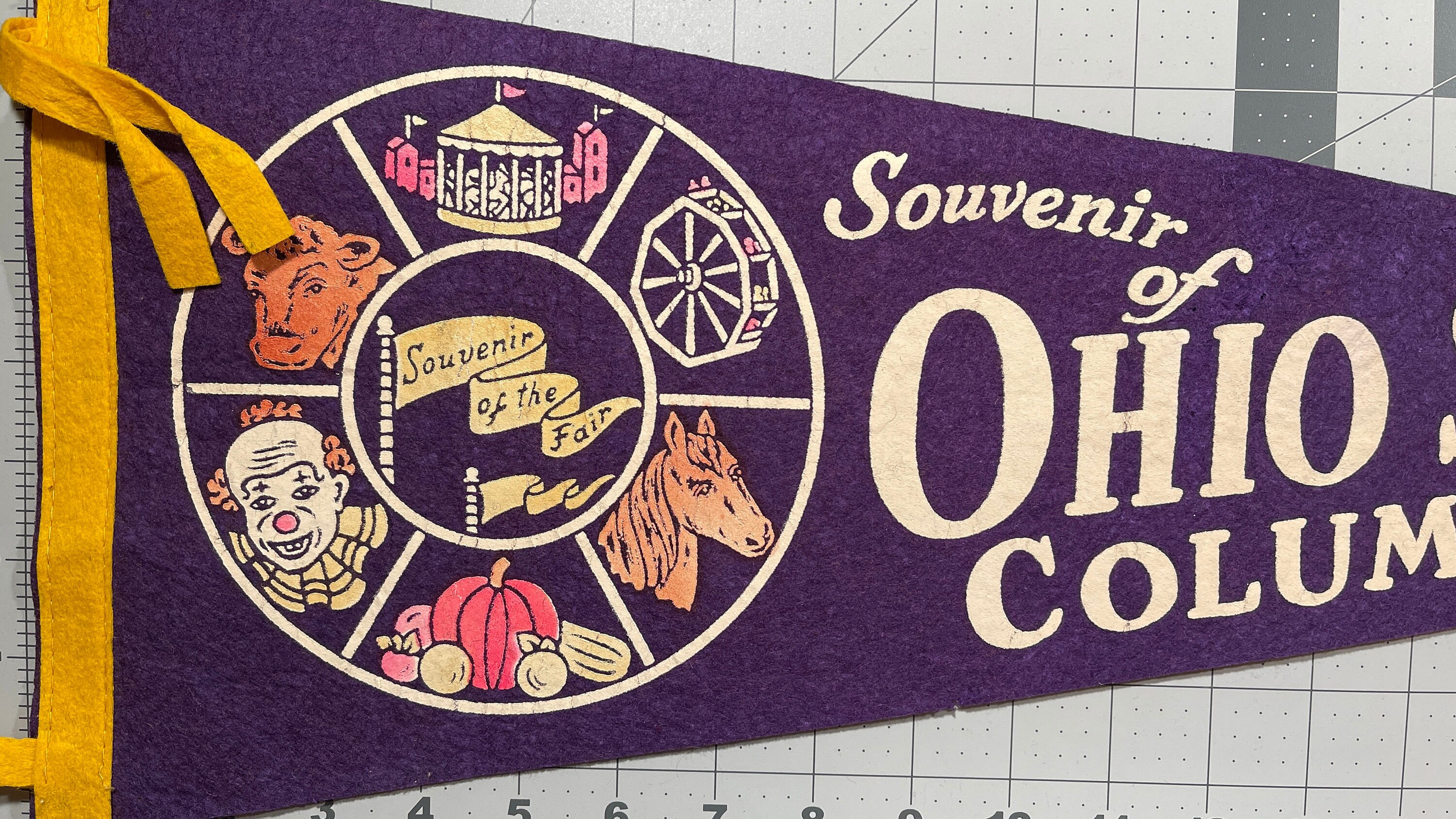 Ohio State Fair Columbus Ohio Vintage Pennant | Etsy