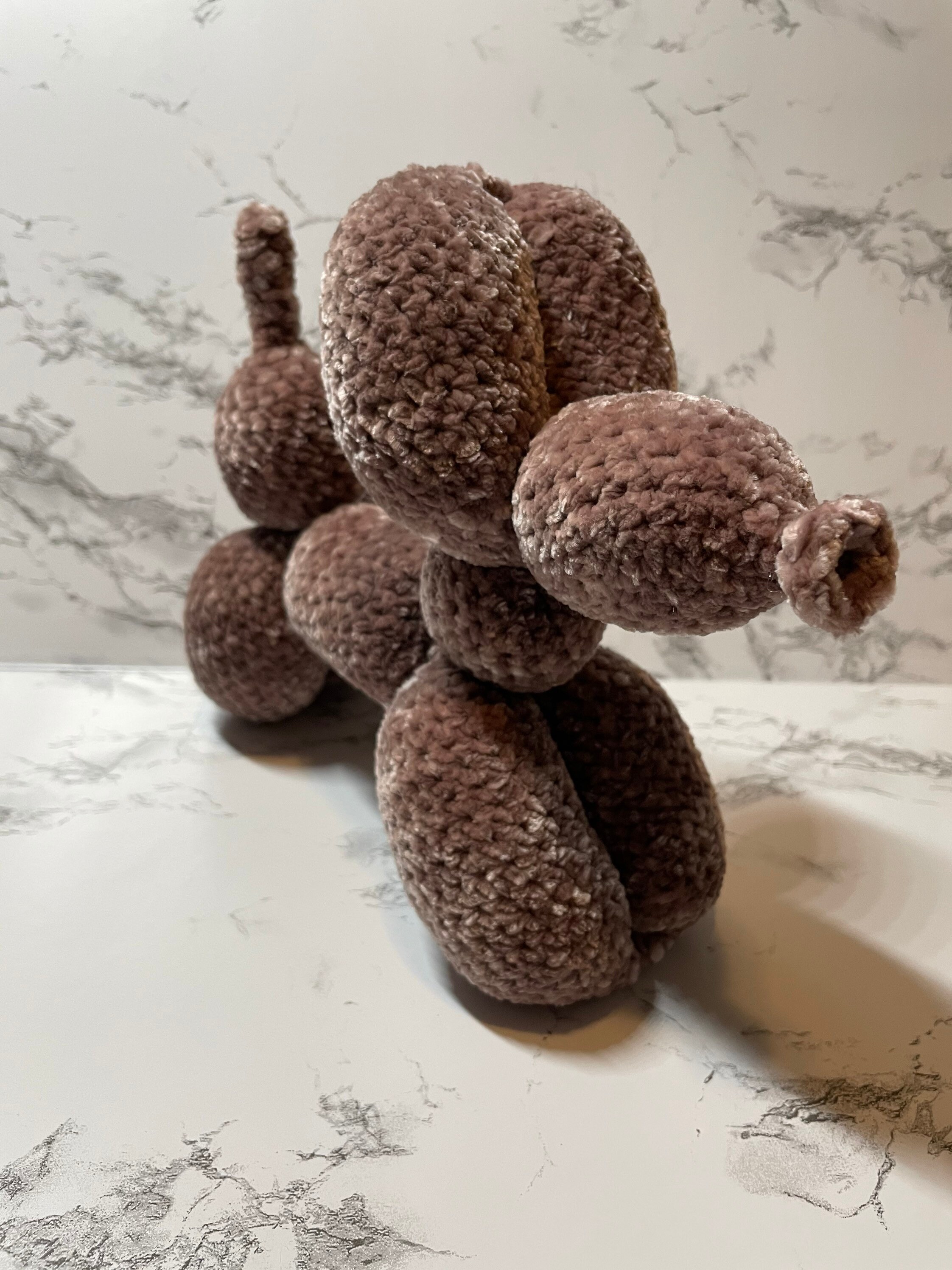 Crochet Plush Modern Decor Playroom Decor Amigurumi Crochet Balloon Dog