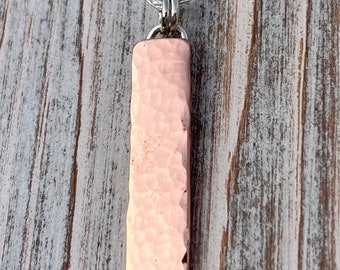 Copper Vertical Bar Necklace