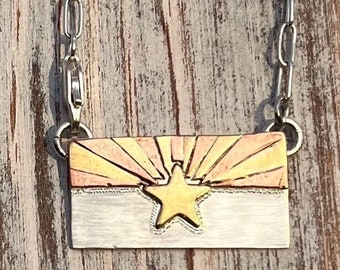 Arizona Flag Necklace