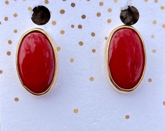 Rosarita and 14ky Gold Fill Stud Earrings
