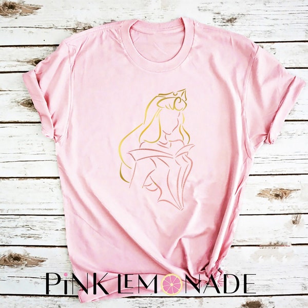 DORNRÖSCHEN. Dornröschen T-Shirt. Disney T-Shirt. Aurora Shirt. Prinzessin Shirt. Dornröschen Shirt. Rosa Lemonade Bekleidung