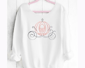 Cinderella. Disney Off shoulder sweatshirt. Cinderella sweatshirt. Princess sweatshirt . Disney sweater. Made by Pink Lemonade Apparel.