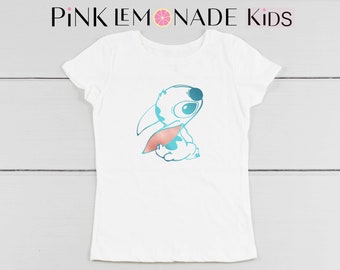 STITCH.Kids T-shirt. Disney kids shirts.STITCH kids Shirt. Lilo and Stitch shirt.Stitch shirt. Kids Disneyland shirt. Pink Lemonade Apparel