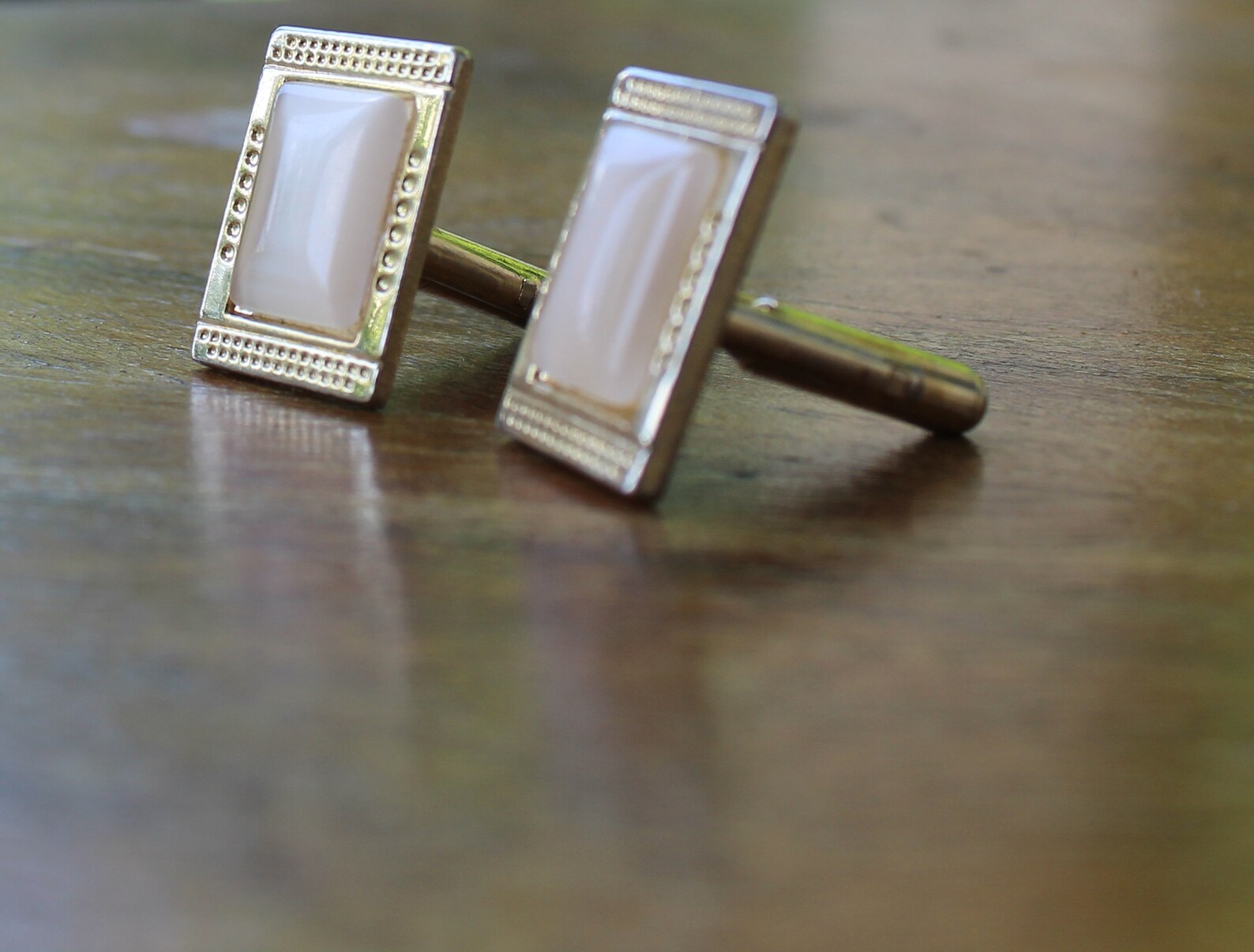 Cufflinks Vintage Cuff Links Mens Jewelry Ivory Goom Gold for Etsy