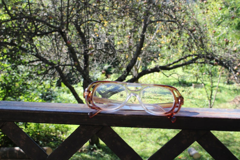 Vintage Eyeglasses Retro Glasses Plastic Frame Old Eyeglasses Reading Glass Grandma Glasses Grandpa Glasses Retro Gift Brown Gold Eyeglasses