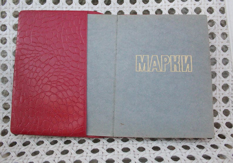 Vintage Book Of Postage Stamps Storage Collecting Gifts Etsy