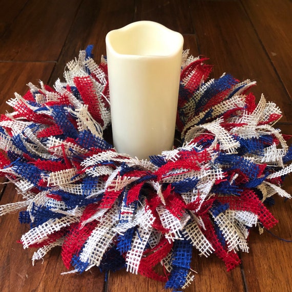 Patriotic candle rings clearance