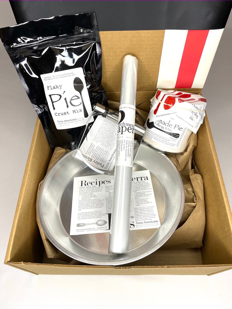 Pie Kit Gift Box 2 Varieties Mixed Fruit and Apple Etsy