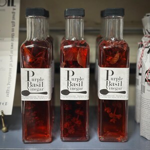 Gourmet Herbal Vinegars-Assorted Flavors 12 pc Purple Basil