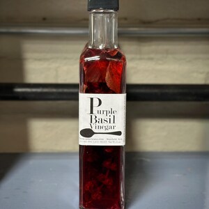 Gourmet Herbal Vinegars-Assorted Flavors Purple Basil