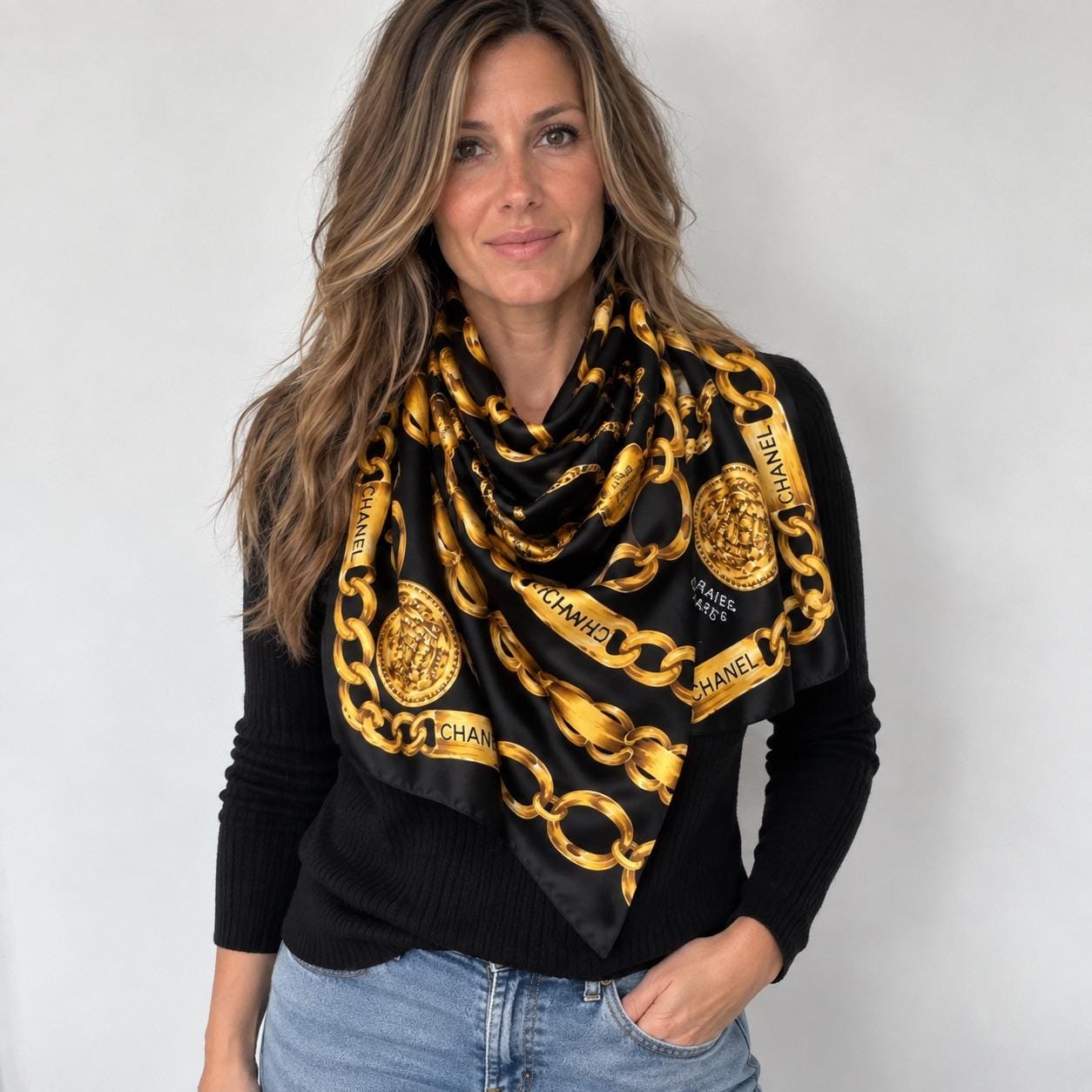 Vintage Chanel Scarf - Etsy Israel