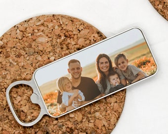 Wedding Gift BOTTLE OPENER BARWARE -Your Photo- Bachelor Party - Groomsman gift  - Dad Gift- Best Friend-Housewarming- Beer Opener