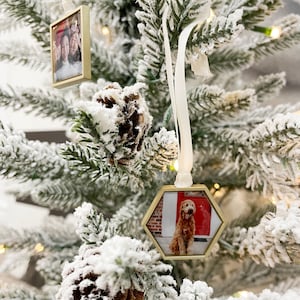 Miniature Ornament SET of 3, Gift Tag, Miniature Tree Decorations, Personalized Ornament, Tabletop Christmas Tree, Present Tag, Place Card