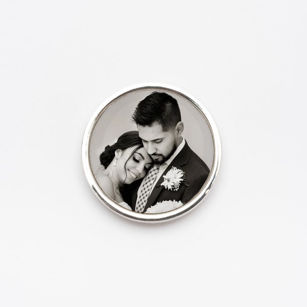 Custom Photo Memorial Lapel Pin: Personalized Remembrance Keepsake, Event