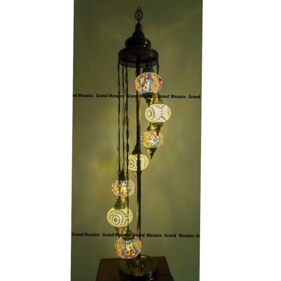 Floor Lampsmosaic Turkish Lampsmoroccan Lanternmodern Room Etsy