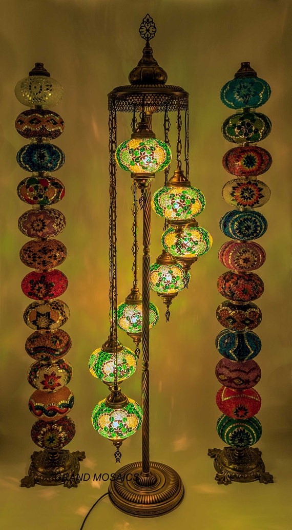 emerald green floor lamp