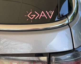 GOD is greater than highs and lows decal