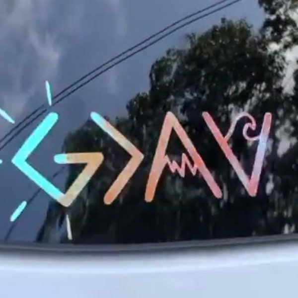 GOD is greater than highs and lows decal