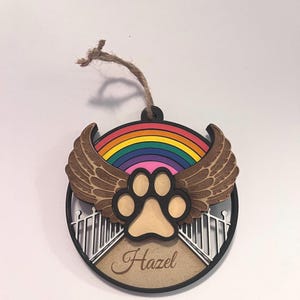 Pet Rainbow Bridge Memorial Ornament