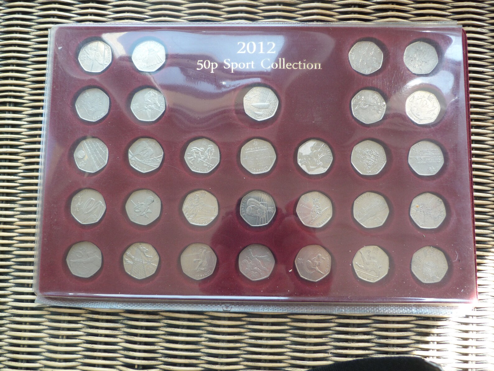 A Full Set of Olympic 50p Coins in Display Case Etsy
