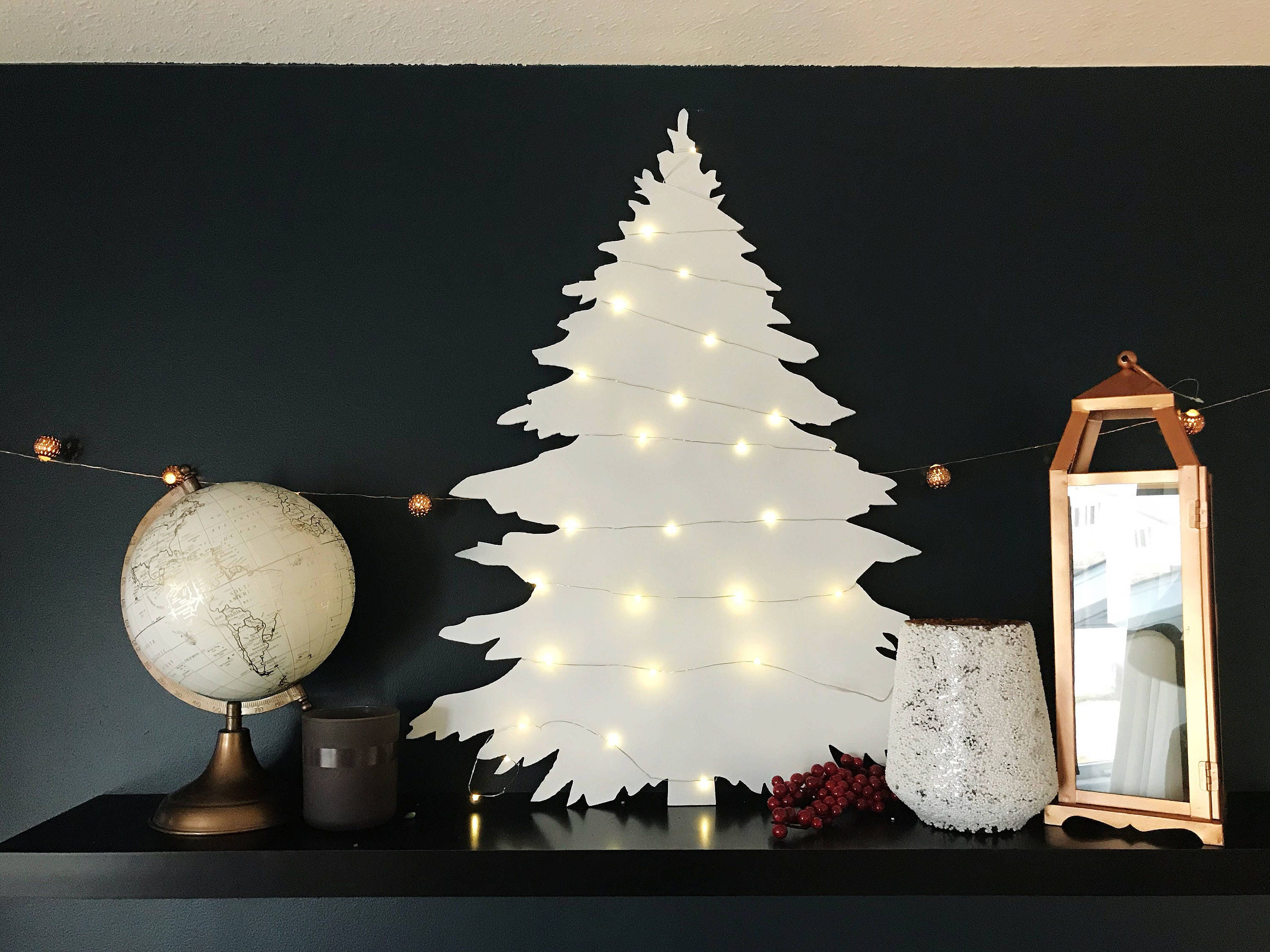 Metal Modern Christmas Tree Modern Christmas Decor Etsy