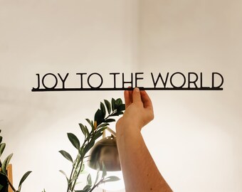 Joy to the World | metal sign | modern signs | metal home decor | Christmas decor