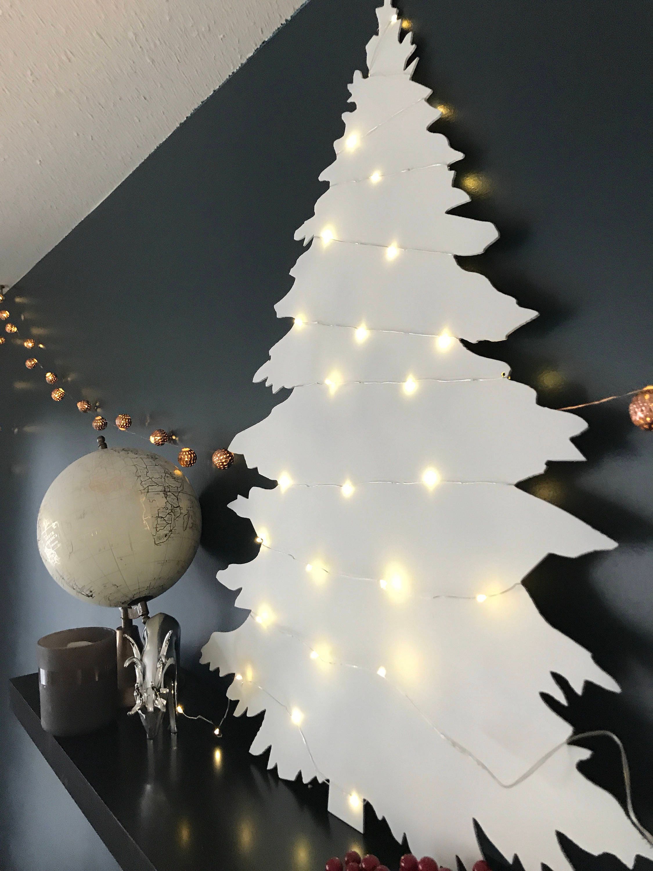 Metal Modern Christmas Tree Modern Christmas Decor Etsy