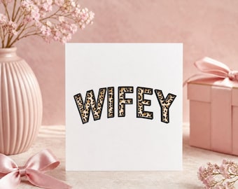 Wifey Leopard Print PNG – Transparent Background Digital File