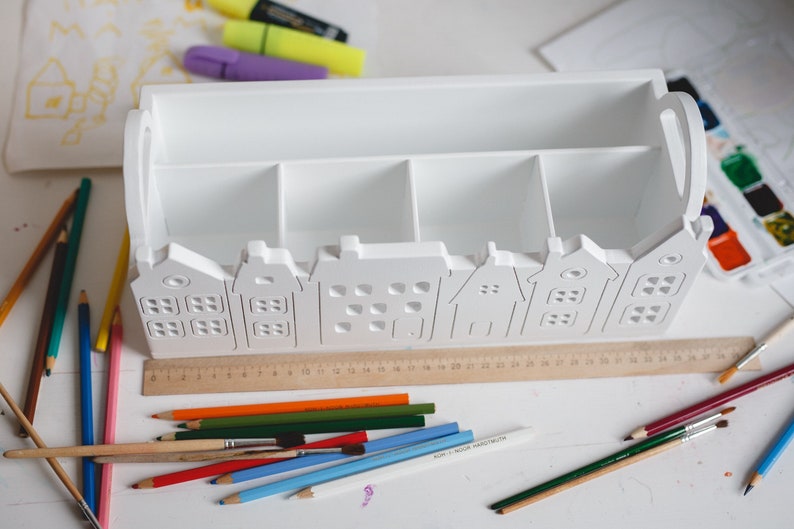 Schreibtisch Organizer Kinder Holz Stift Bleistift Halter | Etsy
