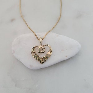 Sweet 15 Necklace: 14k Gold Plated Quinceañera Jewelry - Etsy