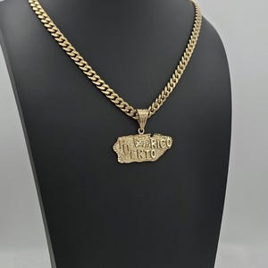 Gouden Puerto Rico-ketting: 14k vergulde Cubaanse schakelketting