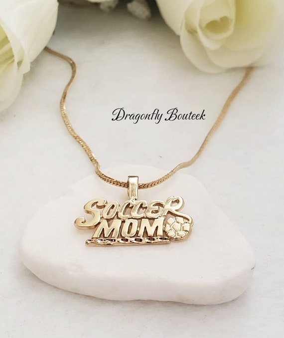 Soccer on sale mom necklace