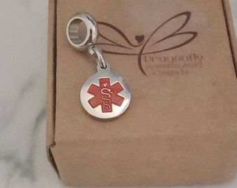 Discreet medical alert bracelet sale