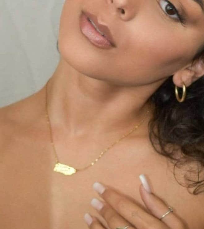 Gold Insel Kette: 14k Gold über Edelstahl