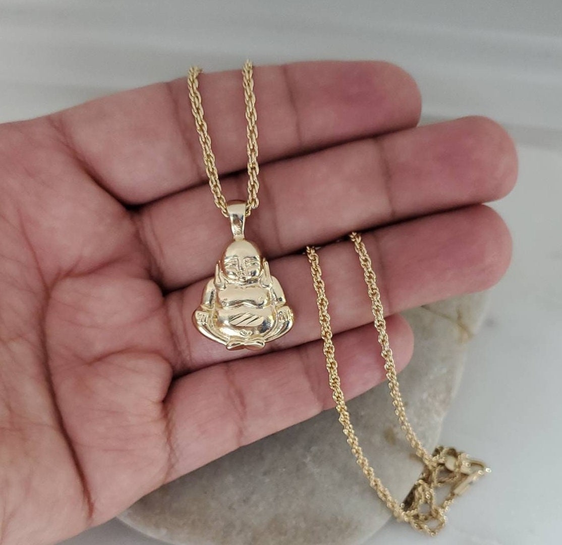 18K Gold Plated Buddha Charm Necklace / Clear Buddha Pendant / Buddhist  Necklace / Buddha Jewelry / Guanyin Necklace / Buddha Amulet - Etsy Norway