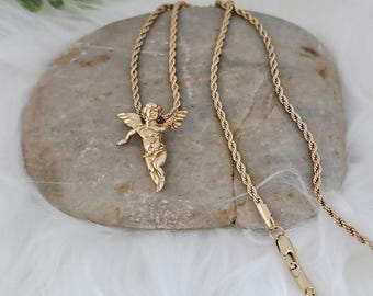 Collana Con Numero Angelico In Argento Placcato Oro 18k - Foto 7