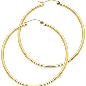 Gold Hoop Earrings, Large Hoop Earrings, 14k Heavy Plated Gold, High Quality Hoops, Tarnish Free Hoop Earrings image 5