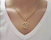 ゴールド ニューヨリカン ヤンキース ネックレス：ステンレススチール