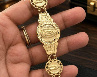Gold Guadalupe Bracelet: 14K Plated, Lifetime Replacement Guarantee