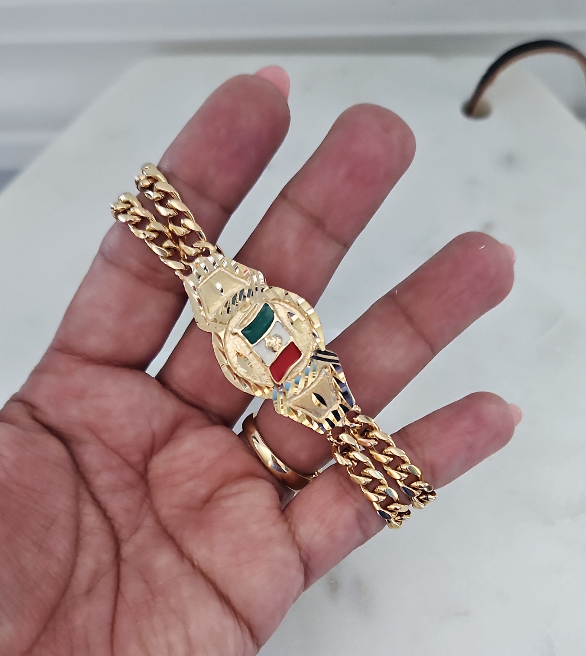 Mexico 14k Bracelet - Etsy Mexico 14k Bracelet - Etsy